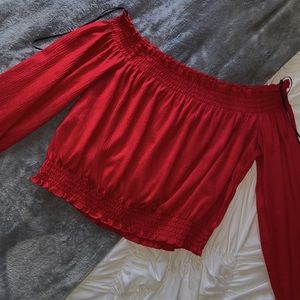 H&M cropped long sleeve top 🥵